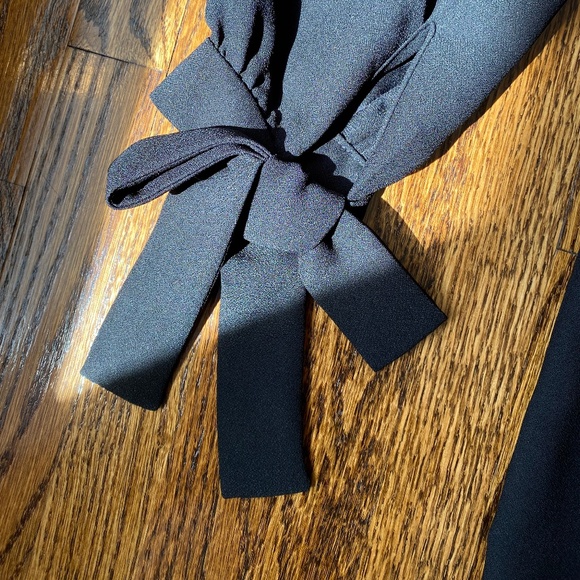 Banana Republic Black Dress with Bow Sleeves - Picture 3 of 10